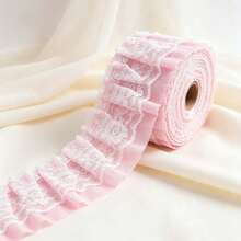 2Y/5Y/10Y Sewing Handmade Ruffle Lace Trim, 5cm Wide, Double Layer Pleated Lace Edging, Suitable For Clothing Hem, Skirt Hem, Home Decor, Pillowcase Accent - A - View 10