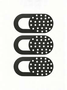 3pcs Ultra-Thin Camera Covers, Polka Dot Pattern Privacy Sliding Shutter, Suitable For Laptop, Computer, Tablet, Smartphone, Anti-Peeping Camera Protection Cover - Multicolor - View 8
