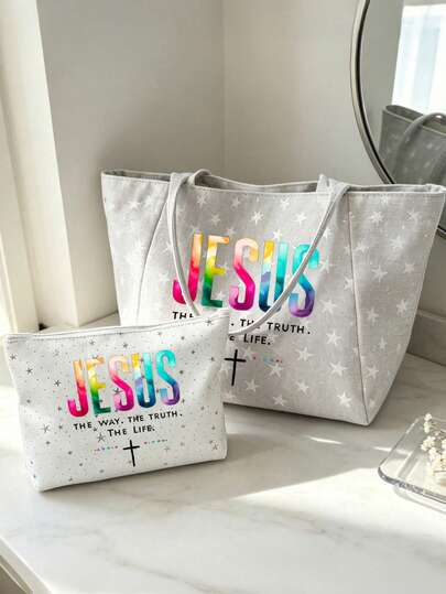 Tas Tote Vintage Bintang Bermotif Gradien Warna-warni, Kapasitas Besar, Tas Kanvas Multifungsi untuk Komuter dengan Motif Bintang dan Polkadot, Tas Perlengkapan Mandi, Tas Penyimpanan Kosmetik, Tas Bahu Portabel Serbaguna yang Modis, Tas Belanja Lipat Ringan untuk Komuter, Tas Tangan, Desain Bintang di Seluruh Permukaan, Cocok untuk Kerja, Sekolah, Liburan, Pantai dan Penyimpanan, Hadiah untuk Wanita, Liburan, Ulang Tahun, Hadiah Musim Kembali ke Sekolah, Hari Guru, Natal, Halloween, Hadiah Hari Valentine