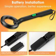 High-Precision Portable Handheld Metal Detector For Coins, Silver, And Jewelry - Black - View 7