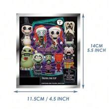 Monogram Disney 1個通用 NBC 授權神秘盲袋 3D 非毛絨填充 Jack Sally 鑰匙圈，萬聖節聖誕禮物 - MN-22725 - 查看 3