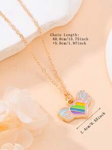 6pcs Sweet Necklace Set, Cute Animal & Flower Delicate Small Pendant With Thin Metal Chain, Minimalist Exquisite Jewelry For Daily Wear, Best Friend Matching Accessory, Gift For Girls - Multicolor - View 3