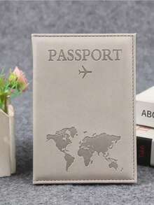 World Map Passport Holder/Cover/Wallet - Multicolor - View 12