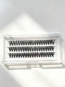 60pcs Wispy Cluster Natural Eyelash Clusters 10-16mm Salon Effect Fairy DIY Individual Eyelash Extension Spiky Lashes - C - View 8
