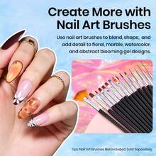 Beetles 15ML Clear Blooming Gel Nail Polish, UV LED Spreading Gel For Aura Nails, Marble Natural Stone Watercolor & Floral Nail Art, Soak Off DIY Manicure - 15ML Clear Blooming Gel Nail Polish - View 7
