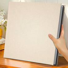 1pc Large Photo Album, Self-Adhesive Magnetic Scrapbook Album, 20 Sheets/40 Pages DIY Album, Includes Scraper, Minimalist High Capacity Photo Card Box, Suitable For Family Commemorative And Wedding Photos Storage, Home Supplies, Multiple Colors Available - Multicolor - View 9