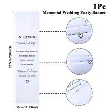 Wedding Memorial Reserved Seat Sign Banner, Remember Loved Ones In Heaven, This Memorial Sign Can Be Given As A Condolence Gift To Friends And Family Who Lost Their Parents, Also Suitable For Wedding Venue Reserved Seat Decoration - Multicolor - View 4