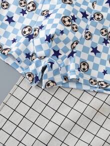4pcs/Pack Boys Boxer Briefs With Soccer Print - Multicolor - View 5