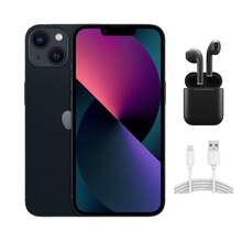 Refurbished Apple IPhone 13 Mini A2481 (Fully Unlocked) 256GB Midnight (Grade B) W/ Wireless Earbuds - 查看 1