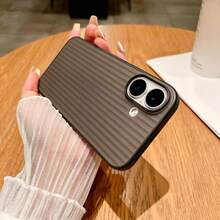 Corrugated Matte Ultra-Thin Shockproof Phone Case, Cute Shock-Absorbing Camera Lens Protective Cover, Soft Ultra-Thin Protective Case, Compatible With Iphone 18 17 16 15 14 13 Pro Max 18 Pro Max 11 Phone Case, Various Holiday Gifts - Translucent Black - View 3