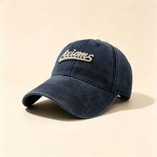 1pc Axioms Letter Embroidered Washed Baseball Cap Vintage Distressed Adjustable Casual Sun Hat Unisex Outdoor Sports Cap - Multicolor - View 11