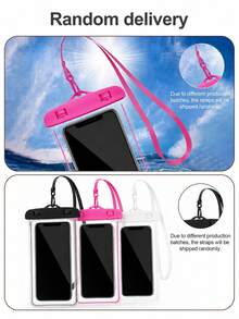 Universal Waterproof Phone Pouch, IPX6 Waterproof Phone Protective Case Compatible With Iphone 17/16/15/14/13/12/11 Pro Max, Galaxy S22 S23 And Other Phones Within 7.0 Inches, Essential For Beach And Boating, Touch Screen Operable, With Lanyard - Multicolor - View 12