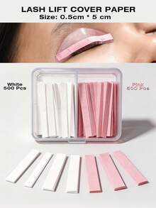 Eyelash Lifting Pads, Pink And White Eyelash Lifting Rod Covers, Disposable Eyelash Tape, Makeup Tools, For Eyelash Lifting - Multicolor - View 1