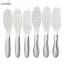 LUSLUKING Stainless Steel Foot File, Dual-Sided Callus Remover For Feet, Professional Pedicure Foot Scrubber, Coarse & Fine Heel File, Easy To Clean, Washable & Reusable For Smooth Soft Fee - Multicolor - View 6