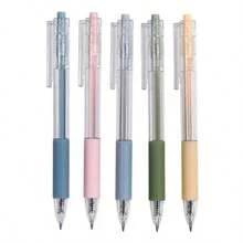 Morandi Color Cute Fresh Retractable Office Neutral Pens Black 0.5mm Student Stationery Prize Gift Wholesale - Cherry Blossom Pink Gel Pen - View 5