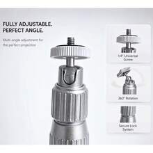Wall Mount Camera Bracket, Extendable 20-40cm, Aluminum Alloy Material, 360 Degree Rotation, Suitable For Outdoor Security Systems, Silver Finish, Adjustable Length - View 5