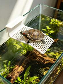 3D Printed Hanging Turtle Basking Platform, Floating Ramp For Fish Tank, Hollow Mesh Structure, Breathable And Draining, Prevents Water Accumulation, Avoids Long-Term Soaking Of Turtle Shell To Prevent Limescale And Bacteria Growth, Protects Turtle Shell Health - Multicolor - View 5