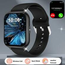 Brand New Unisex Smartwatch With 1.83-Inch Full Touch HD Screen, Supports Wireless Calling, SMS Notifications, Alarm, Multiple Sports Modes, Remote Camera Control, Music Playback And More. Compatible With IOS And Android Smartphones. Perfect Gift For Valentine's Day, Easter, Mother's Day, Father's Day, Halloween, Thanksgiving And Christmas. - Multicolor - View 13