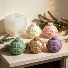1/2PCS Carousel Horse Sphere Candle Silicone Mold Set, Vintage Rotating Horse Ball Aromatherapy Candle Mould For DIY Handmade Soap, Resin Gypsum Diffuser Stone, Home Decor Holiday Gift - Carousel - View 2