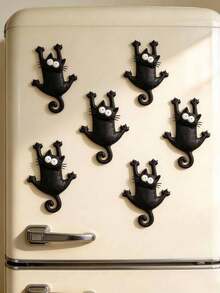 Cute Black Cat Fridge Magnet Home Decor - Black Cat Edition - View 2