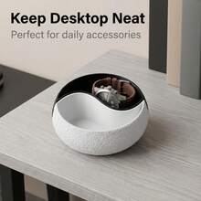 Yin Yang Shaped Detachable Storage Bowl, Ring Earring Watch Key Jewelry Small Item Organizer, Minimalist Desktop Home Decor Ornament, Beautiful And Convenient - Multicolor - View 1