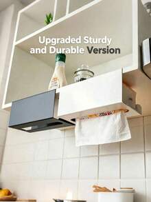 1/2/3pcs Space-Saving Paper Towel Holder, Kitchen Hanging Paper Towel Box, No-Drill Hanging Paper Towel Storage Rack, Hanging Napkin Storage Box, Suitable For Cabinets And Drawers, Ideal For Home, Office And Kitchen - View 3
