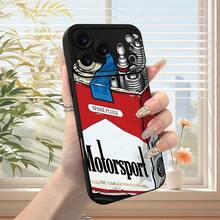 Phone Case - This Phone Case Is Compatible With IPhone 17 Pro Max/Pro/Plus/Mini/Air/17/16/15/14/13/12/11/Xs/Xr/X/7/8 And Features A Racing Parts Design.It Is A Black-Painted Protective Case In The  Style. - 混色 1 - 查看 6