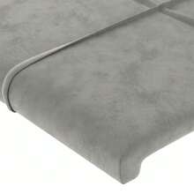 Headboard  Grey 100x5x78/88 Cm Velvet - Grey - View 4