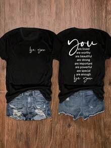 Women T-Shirts - 黑色 - 查看 1