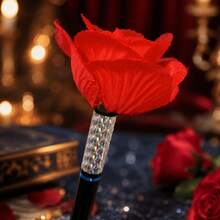 Rose Magic Costume Set Combination, Magic Wand Transforming Flower, Folding Rose, Empty Hand Rose Appearance, Visual Special Effects Magic, Close-Up Magic Performance, Suitable For Party, Valentine's Day, Surprise Magic Props - Multicolor - View 7
