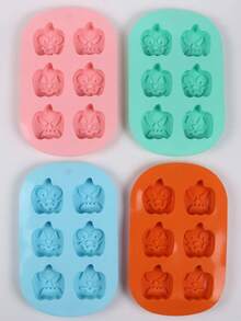 1pc Halloween Pumpkin Silicone Baking Mold, 6-Cavity Multi-Expression Pumpkin Mold, Themed Baking Tray, Suitable For Chocolate, Candy, Cake, Jelly, Pudding, Used For Halloween Party Dessert Table, Home Kitchen Baking And Dessert Decoration - Multicolor - View 10