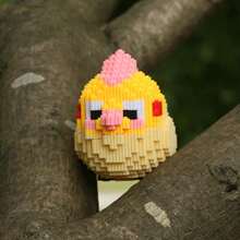 6pcs Cute Parrot Building Blocks, Adorable Little Parrot Assembly Toy, 3D Puzzle Gift Decoration - Multicolor - View 3