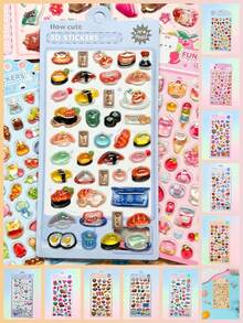 Colorful 3D Epoxy Resin Stickers - Solid Stickers - Cute Animal Series, Exquisite Appearance, 3D Design, Waterproof Self-Adhesive Decorative Stickers, Comfortable Touch, Rich Decorative Atmosphere, Suitable For DIY Decoration, Toys, Manuals, Journals, Notebooks, Laptops, Phone Cases, Etc. - Multicolor - View 11
