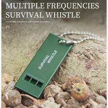 High-Frequency 3-Chamber Survival Whistle, Portable Emergency Signal Whistle, High-Volume Multi-Frequency Outdoor Rescue Whistle, Compact Emergency Equipment, Suitable For Camping, Hiking, Climbing, Earthquake And Wilderness Emergency Preparedness - Multi-color - View 7