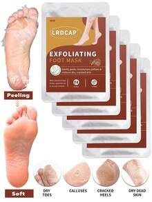 5 Paket Masker Kaki Eksfoliasi Melembapkan Secara Intensif dengan Minyak Esensial Kelapa & Lidah Buaya untuk Masker Pengelupasan, Perawatan Kaki yang Melembapkan, Membuat Kulit Anda Tampak Lebih Matang dan Halus, Pilihan Sempurna untuk Hadiah Liburan - View 12