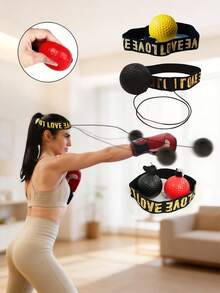 Bộ bóng boxing đeo đầu phản xạ, bóng tốc độ boxing bằng chất liệu PU đàn hồi cao, kèm băng đeo đầu co giãn điều chỉnh được, phụ kiện bóng tập luyện cho Sanda và võ thuật hỗn hợp, dụng cụ tập tốc độ, phản xạ, độ chính xác, tập chiến đấu hỗn hợp, tập trung, kỹ năng chiến đấu, phối hợp tay mắt, cải thiện nhanh tốc độ boxing và thời gian phản xạ, tập thể dục tại nhà giảm căng thẳng - Nhiều màu - Xem 3