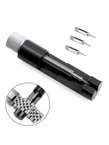 24pcs Watch Band Repair Tool Set, Watch Band & Pin Remover, Watch Band Accessories, Watch Parts, Watch Band Link Remover, Smart Watch Band Size Adjustment Tool, Watch Band Size Adjustment Set With Extra Spring Bars, Watch Repair Tools For Watch Band Adjustment & Replacement, Practical Handheld Watch Tools, Suitable For Watch Band Length Adjustment, Convenient Home Watch Repair Accessories, Suitable For Watch Enthusiasts & Watch Repair Beginners, Suitable For Daily Watch Maintenance & Watch Band Replacement - Black - View 5