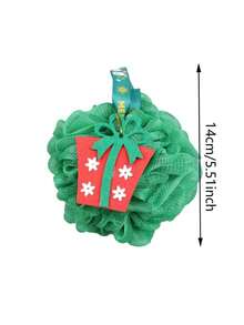 1pc Christmas-Themed Bath Sponge-An Ultra-Soft, Large, Premium, And Durable Bath Essential That Won't Unravel. - Multicolor - View 3