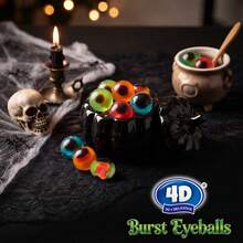 AMOS 4D Burst Eyeballs Gummy Candy - Halloween Party Favors, Scary Fun Center-Filled Gummies For Kids & Adults, 240g - Eyeballs - 1pc - View 6
