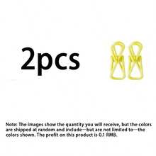 10pcs Multi-Function Snack Clips - PVC Coated Steel Clips, Suitable For Sealing Food Packaging, Potato Chip Bags And Fixing Clothes, Documents Etc. (Random Color) - Color: Random - View 14