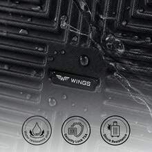 W WINGS طقم حقائب سفر من البولي كربونات مقاس 20 و24 و28 بوصة | حقائب صلبة للعطلات ورحلات العمل والسفر الطويل - الأسود - مشاهدة 9