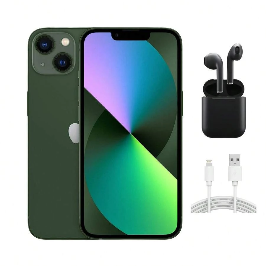 Refurbished Apple IPhone 13 Mini A2481 (Fully Unlocked) 128GB Green W/ Wireless Earbuds - 查看 1