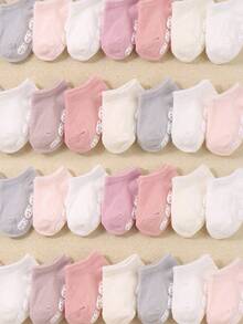 8/16/24 Pairs Random Color Baby Socks, Toddler Fall Halloween Socks, Baby Essentials Newborn, Anti-Slip Dot Grip Infant Toddler Walking Socks - Multicolor - View 7