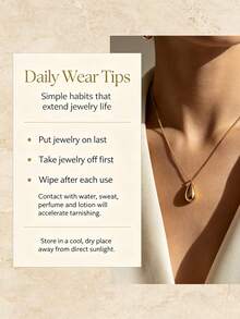 1pc Women's Multi-Layer Necklace, Gold Metal Material With Beaded Design, Layered Style, Fashionable Necklace Suitable For Daily Wear, Gatherings And Parties - Multicolor - View 3