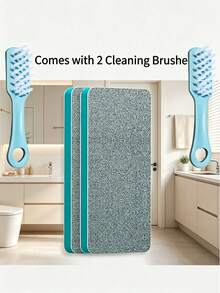 Glass Scale Magic Scrubber And Cleaning Brushes, Home Bathroom Mirror Shower Room Tile Strong Scale Removal Stain Removal Artifact Multi-Functional Window Glass Cleaning Tool - One Size Fits All - View 3
