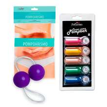 Kit Cones Pélvicos para Fortalecimento com Guia 3 Peças - Multicolorido - Visão 5