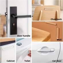 Transparent Anti-Collision Buffer Strip, Self-Adhesive Shock-Absorbing Protective Pad, Invisible Furniture Protection Sticker, Suitable For Door Handles, Cabinets, Walls, Chairs, Toilets And Car Doors - Multicolor - View 10