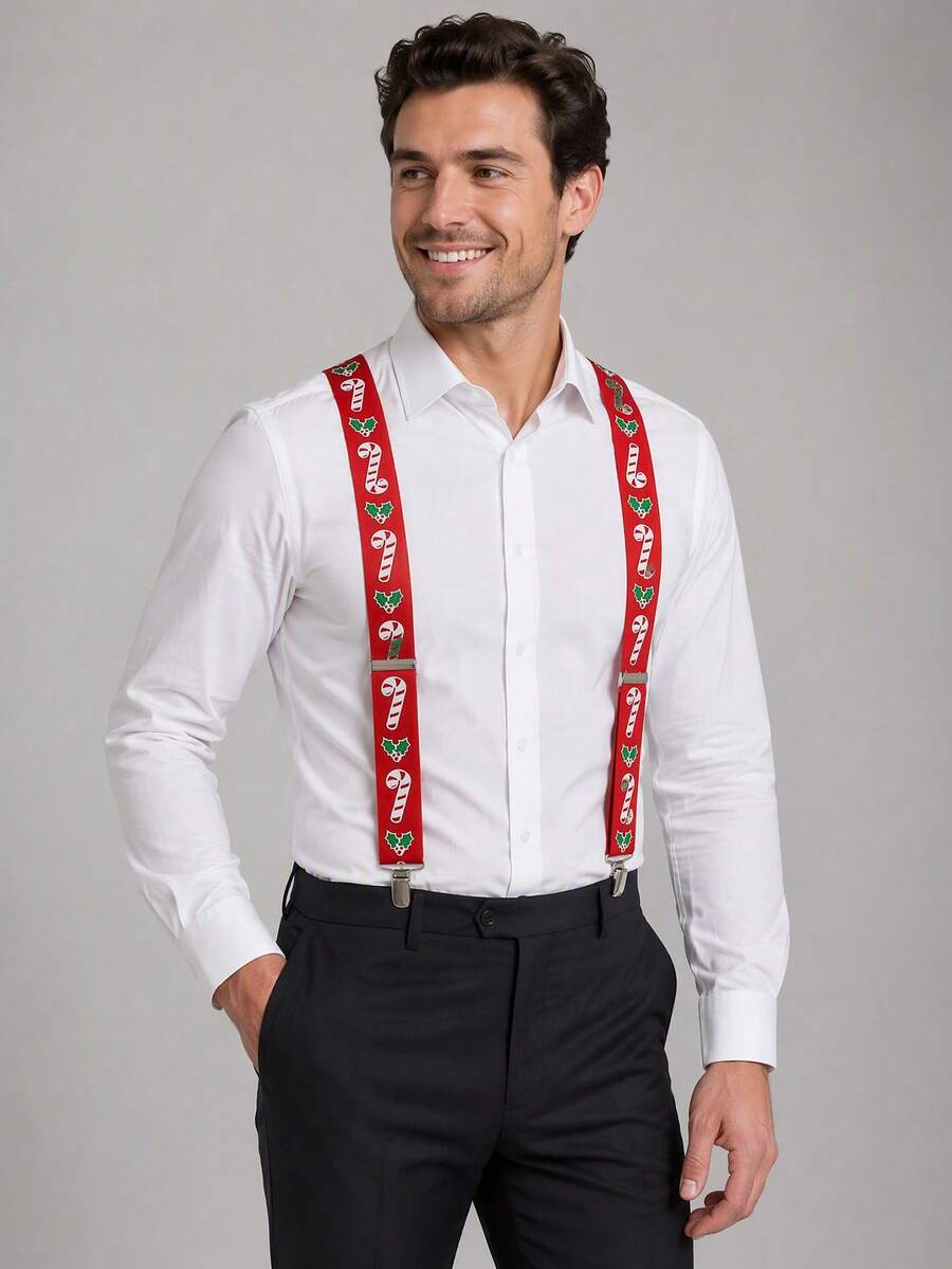 Men's 3.5cm High Elasticity Suspenders - Multicolor - View 1