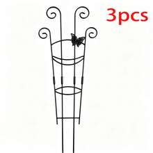 Plant Climbing Trellis, Butterfly Decor, Rust-Proof Plastic Plant Support, Suitable For Potted Vines And Flowers, Indoor And Outdoor Garden Supplies, Summer Essential, Back To School, Graduation Season, Gardening Supplies, Camping, Garden Decoration, Plant Stand. - B - View 15