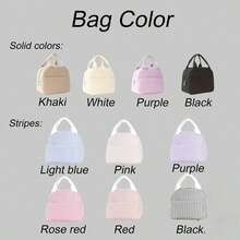 Tas Bekal/Kotak Bekal Terisolasi yang Dipersonalisasi, Kotak Bekal Corduroy Kustom (Bisa Ditulis Nama), Tas Bekal Jinjing, Tas Bekal yang Dapat Digunakan Kembali, Hadiah Kembali ke Sekolah, Perlengkapan Penting untuk Sekolah dan Kerja, Hadiah untuk Wanita - MultiWarna - View 5
